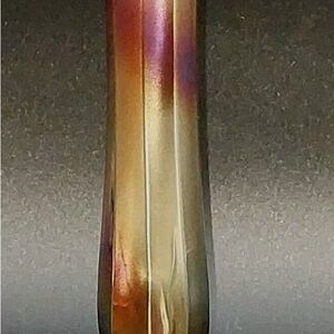 Vintage Dugan Diamond Rib Amethyst Twig Bud Vase Iridescent